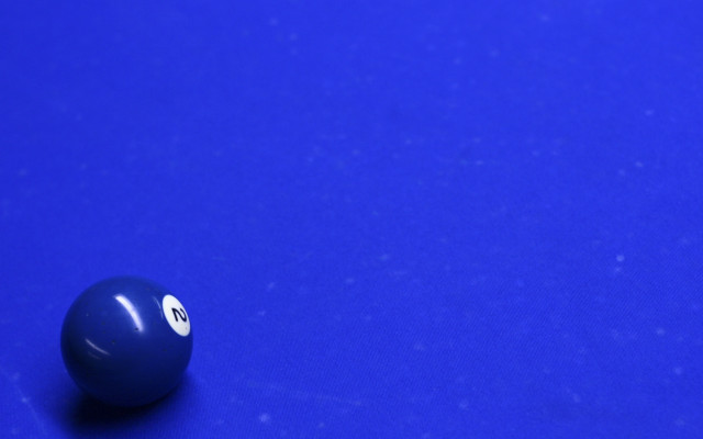 Smiley pool ball blue surface free wallpaper - medium preview image