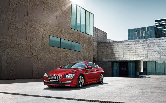 Red car building window city free wallpaper - medium preview image