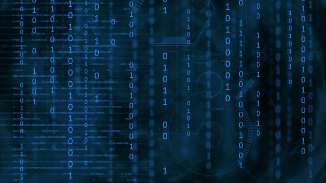 Blue background numbers circles pattern free wallpaper - medium preview image