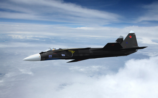 Fighter jet clouds red star #2 free wallpaper - medium preview image