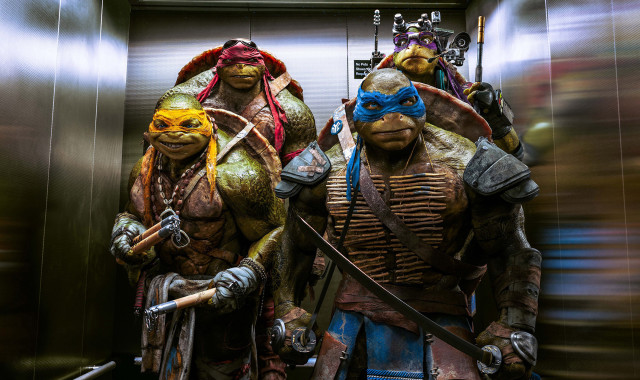 Teenage mutant ninjas elevator swords free wallpaper - medium preview image