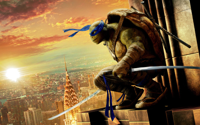 Man turtle suit sword ledge #2 free wallpaper - medium preview image