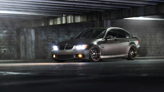 Silver car parking garage brick free wallpaper - medium preview image