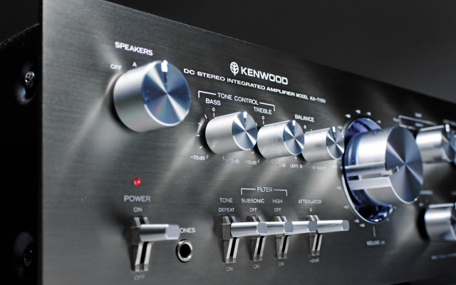 Stereo knobs black machine red free wallpaper - medium preview image