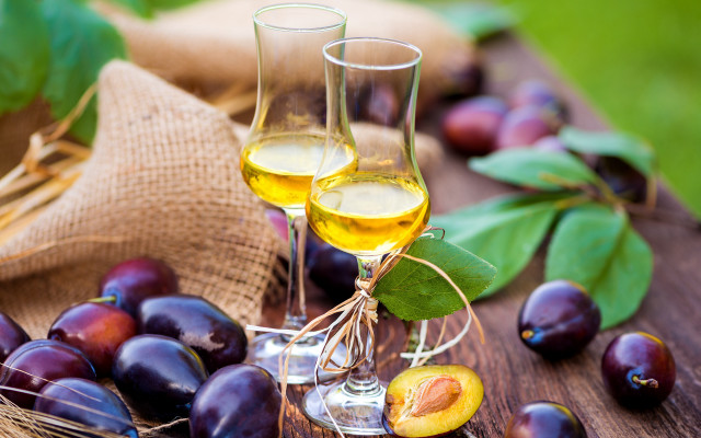 Wine glasses fruit table tropical free wallpaper - medium preview image