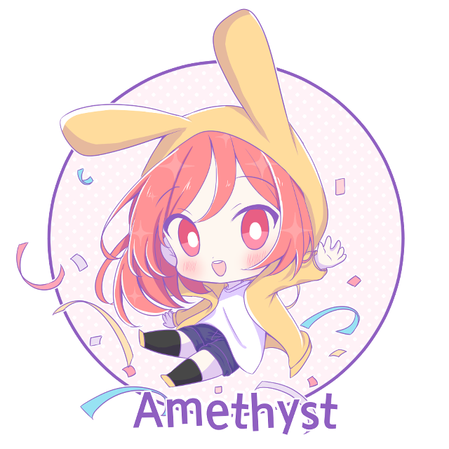 Pink hair anime sticker bunny free wallpaper - medium preview image