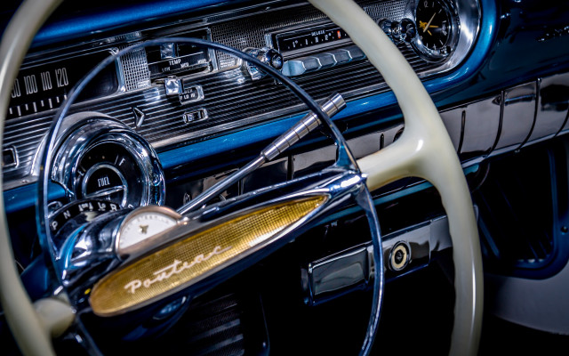 Classic car dashboard clock steering free wallpaper - medium preview image
