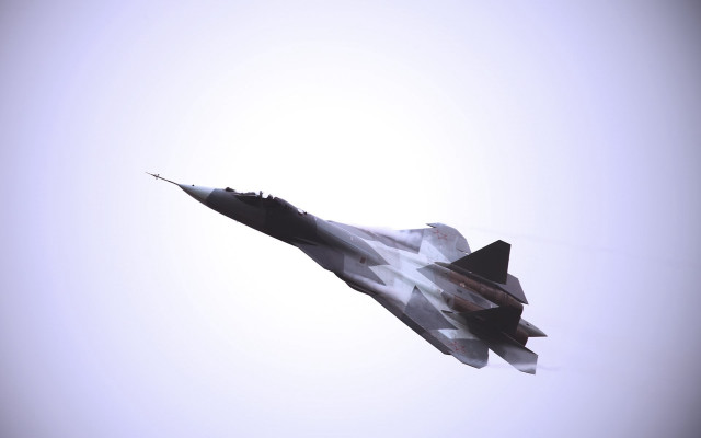 Jet flying sky white digital free wallpaper - medium preview image