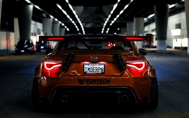 Car parking garage blurry lighting free wallpaper - medium preview image