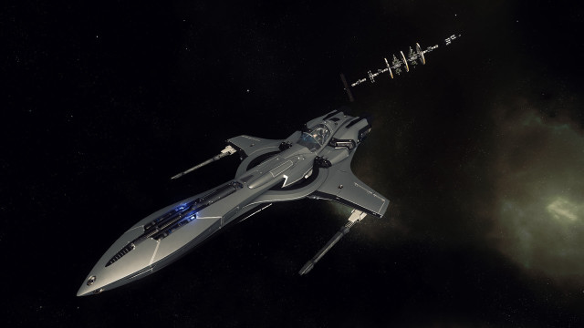 Futuristic space ship star planet free wallpaper - medium preview image