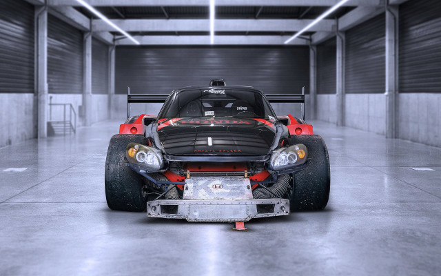 Car bumper garage red brake free wallpaper - medium preview image