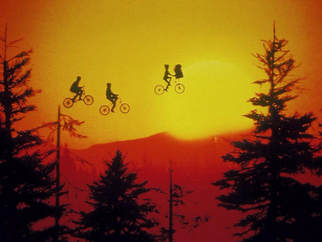 Biking group forest sunset background free wallpaper - medium preview image