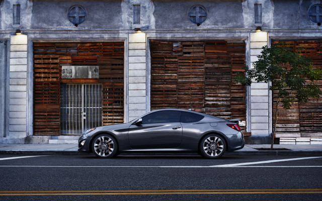Car building tree city road free wallpaper - medium preview image