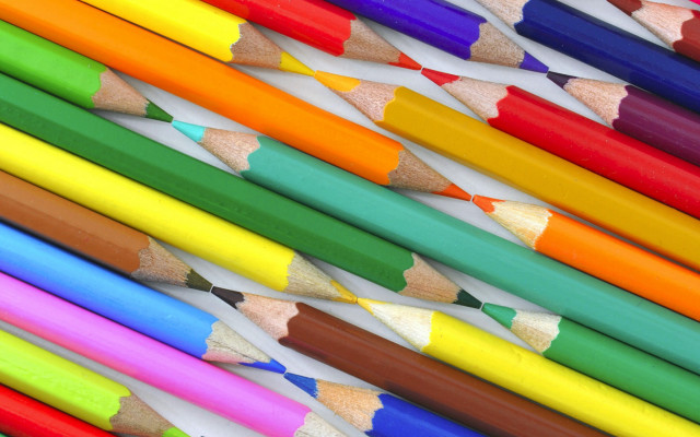 Colored pencils child drawing pastel #2 free wallpaper - medium preview image