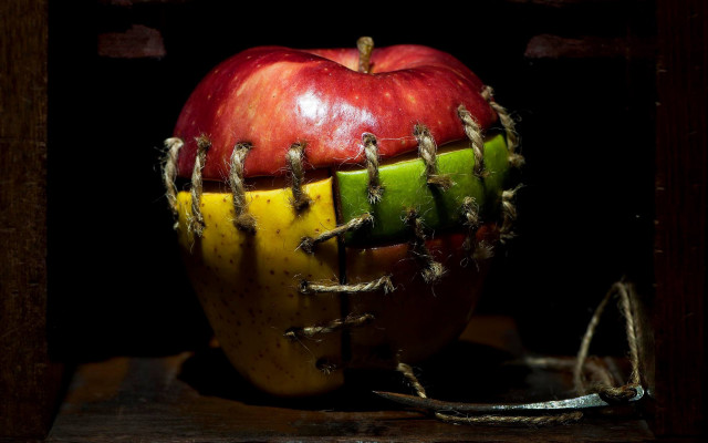 Fruit baseball surreal table arcimboldo free wallpaper - medium preview image