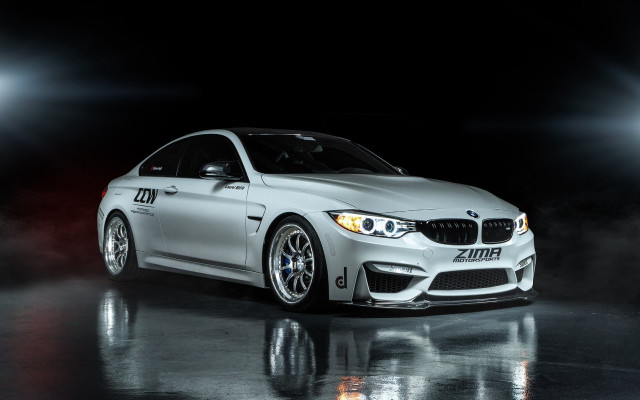 White car fog lit digital free wallpaper - medium preview image