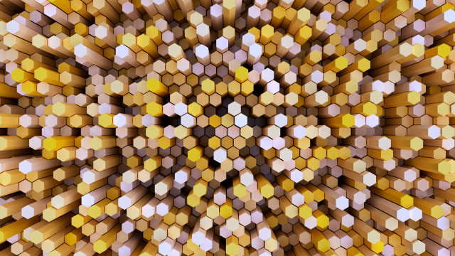 Yellow white circular pattern 3d free wallpaper - medium preview image