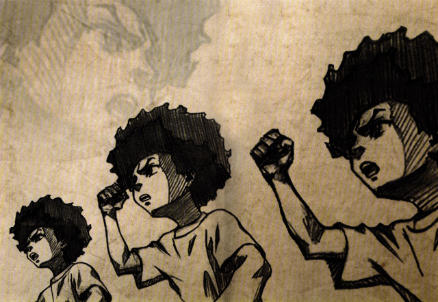 Three people cigarette lighter drawing free wallpaper - medium preview image