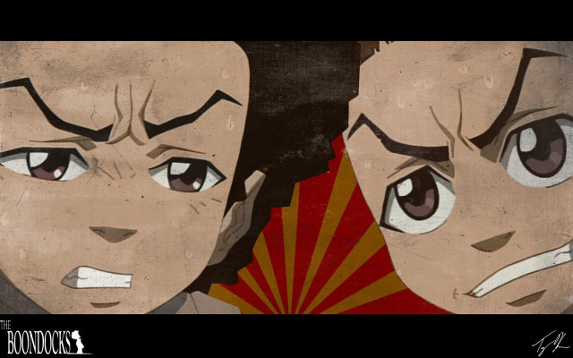 Anime couple big eyes fan free wallpaper - medium preview image