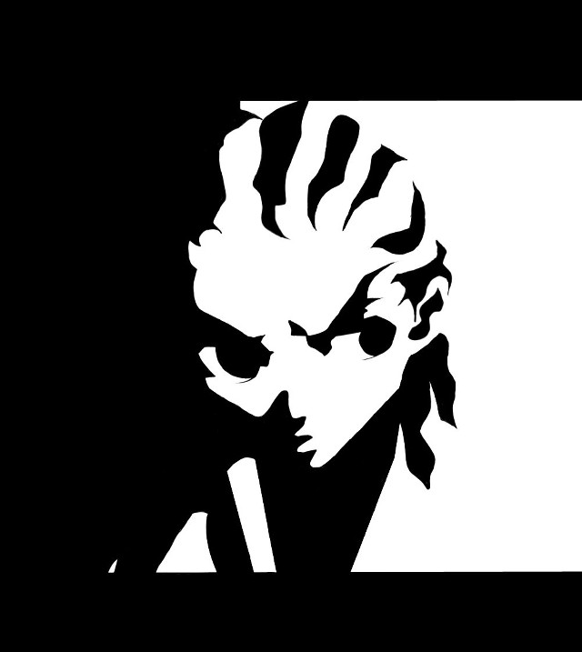 Woman ponytail cigarette blackbackground vector free wallpaper - medium preview image