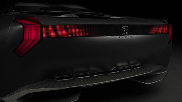 Black car red tail lights free wallpaper - medium preview image