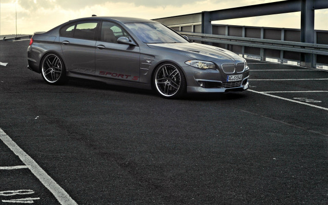 Silver car parked bridge night free wallpaper - medium preview image