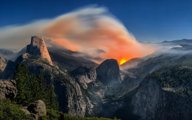 Mountain range cloud sunset nature free wallpaper - medium preview image