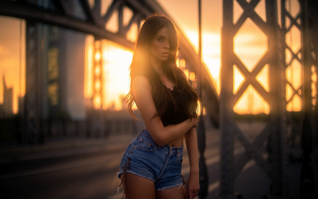 Aramenta dianthe vail bridge sunset free wallpaper for desktop - medium preview image