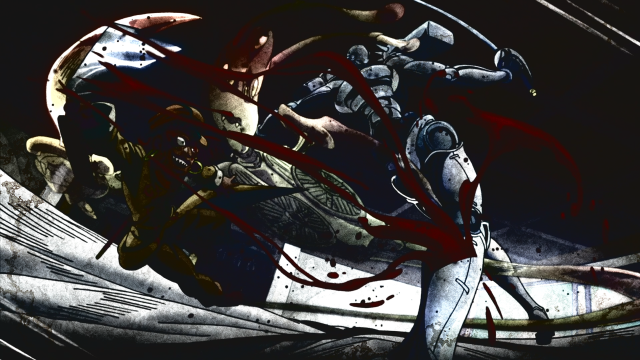 Man motorcycle blood tires helmet free wallpaper - medium preview image
