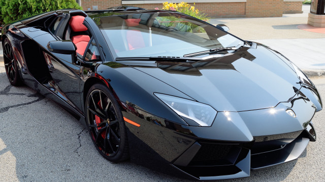 Black sports car red seat free wallpaper - medium preview image
