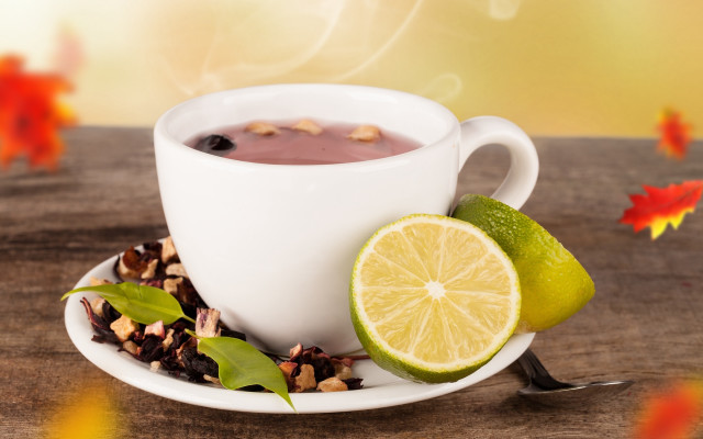 Tea lime nuts saucer spoon free wallpaper - medium preview image