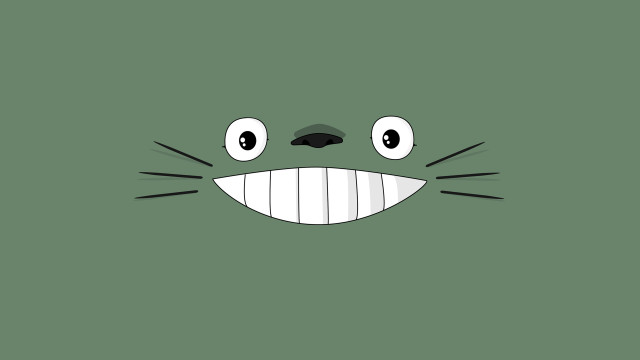 Green cat smile nose derf free wallpaper - medium preview image