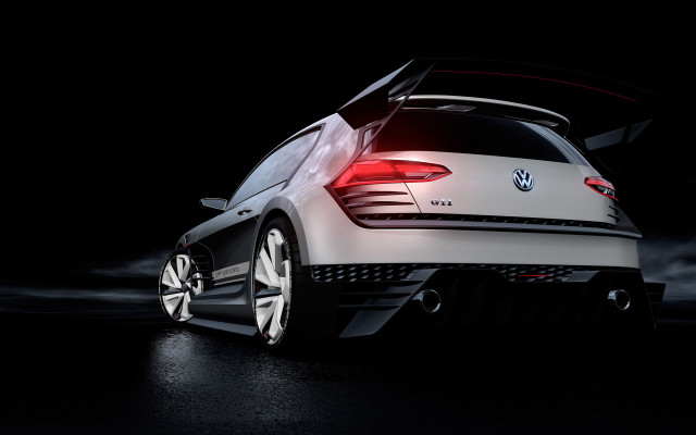 White car open trunk night free wallpaper - medium preview image