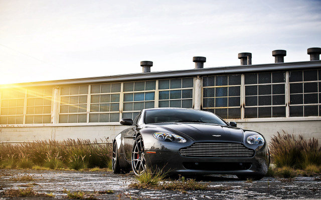 Black car building sky sun free wallpaper - medium preview image