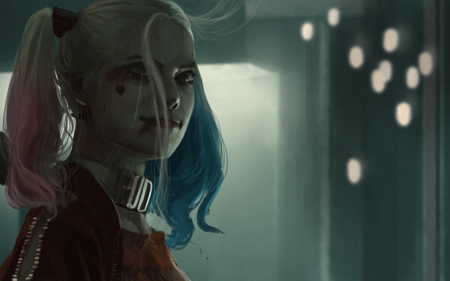 Bluehair reddress cyberpunk mirror antenodeans free wallpaper - medium preview image