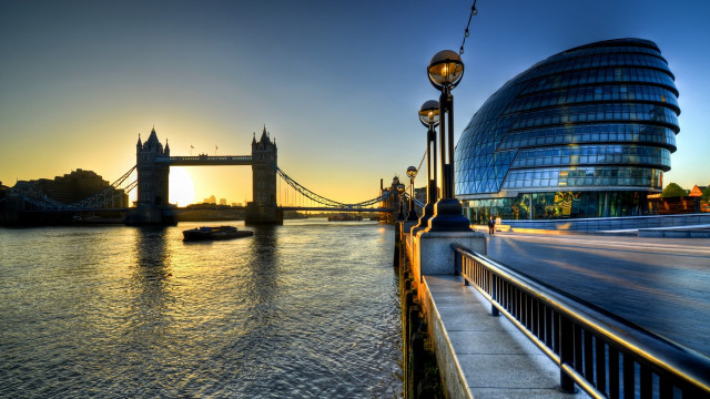 Fantastic realism bridge water building free wallpaper - medium preview image