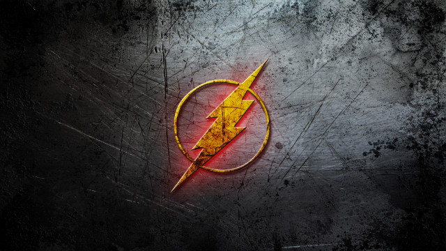 Flash logo dark background red free wallpaper - medium preview image