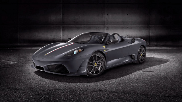Grey sports car matte night free wallpaper - medium preview image