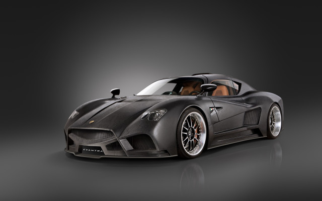 Black sports car brown leather free wallpaper - medium preview image