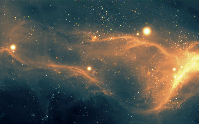 Large star cluster bright yellow free wallpaper - medium preview image