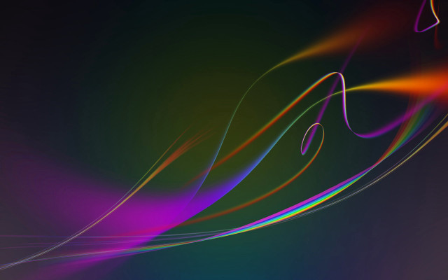 Colorful abstract lines curves black free wallpaper - medium preview image