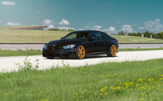 Black car field flowers 3d free wallpaper - medium preview image