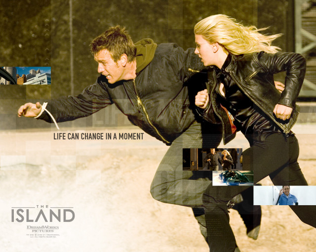 Man woman running sand surfboard free wallpaper - medium preview image