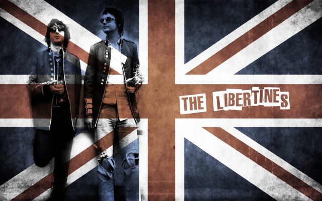 Two men united kingdom flag free wallpaper - medium preview image