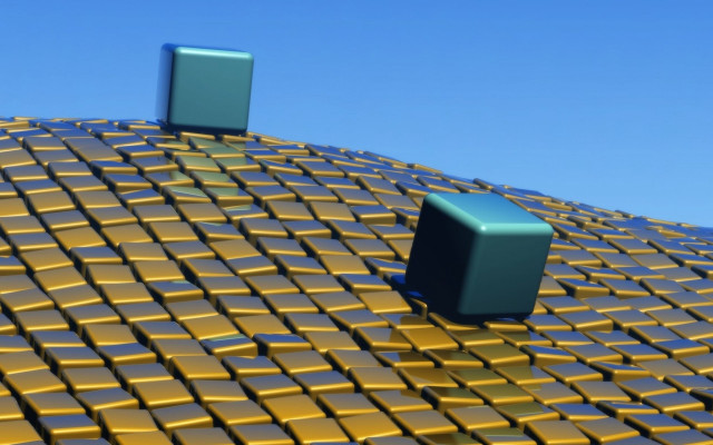 Blue yellow object yellow structure free wallpaper - medium preview image