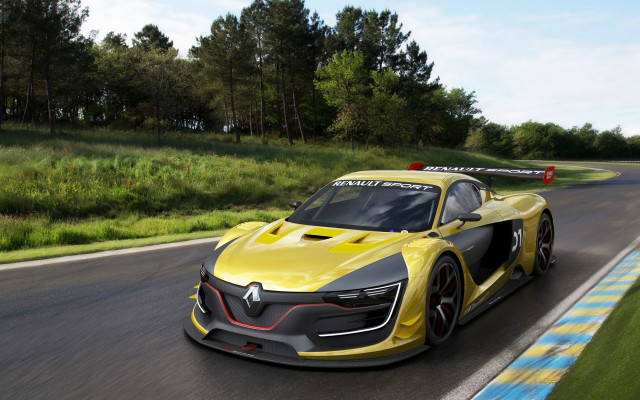 Yellow sports car race track #14 free wallpaper - medium preview image