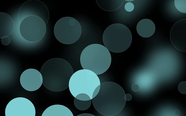 Black blue circles generative art free wallpaper - medium preview image