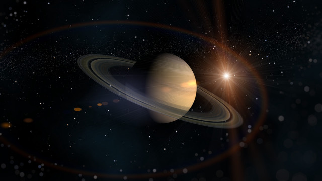 Saturn star background sun lensflare #2 free wallpaper - medium preview image