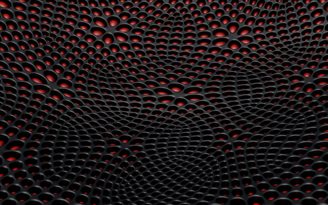Black red bubbles center fence free wallpaper - medium preview image