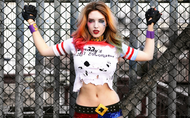 Red haired woman popart cosplay free wallpaper - medium preview image